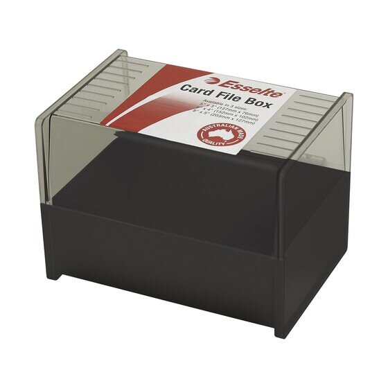 ESSELTE SWS Card File Box 102x152mm (6x4) Black