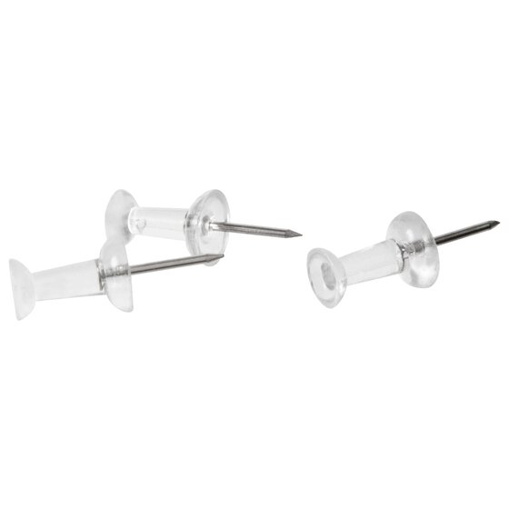 ESSELTE Push Pins Clear Pack 50