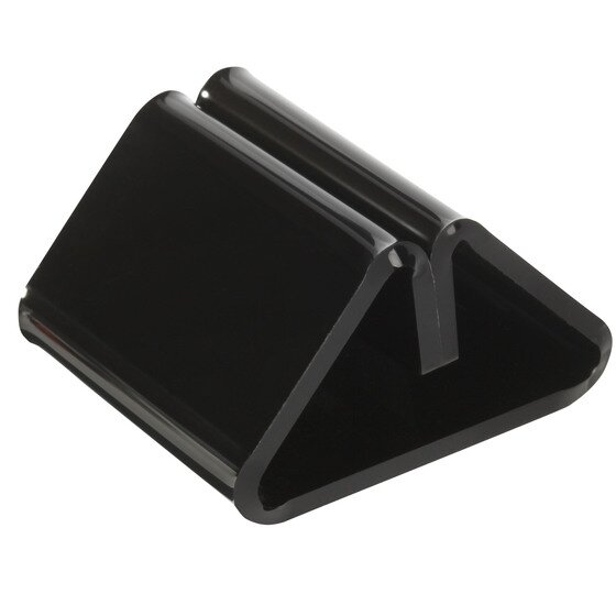 Esselte Sign & Menu Holder Base – Black Acrylic, Pack of 10