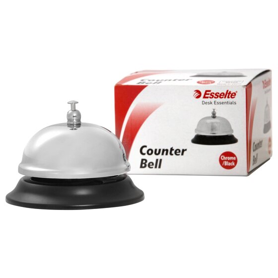 Esselte Counter Bell – Durable Service Bell for Retail, Reception & Small Offices