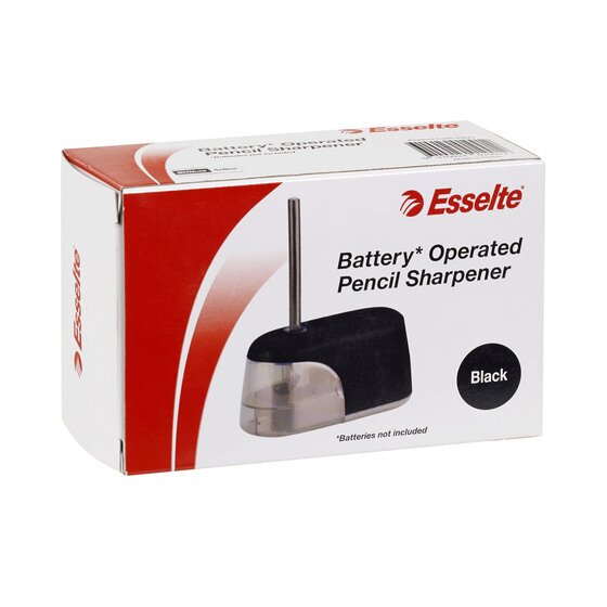 Esselte Battery-Operated Pencil Sharpener (Black)