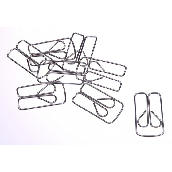 ESSELTE Paper Clip Owl No.3 25mm – Square Chrome Clips (Box of 100)