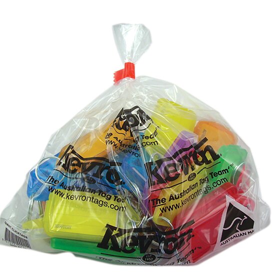 Kevron ID30 Keytags – Assorted Colours, Bag of 25