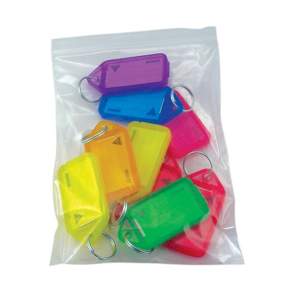 Kevron ID30 Giant Key Tags – Assorted Colours, Bag of 10