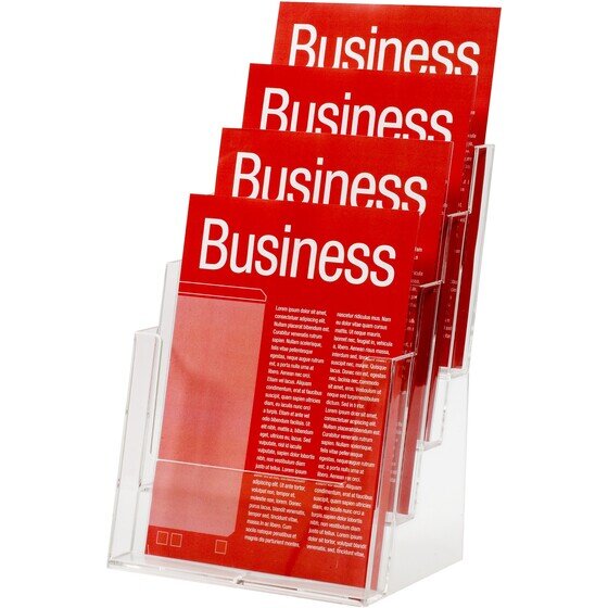 Esselte A4 Brochure Holder – 4 Pocket, Moulded