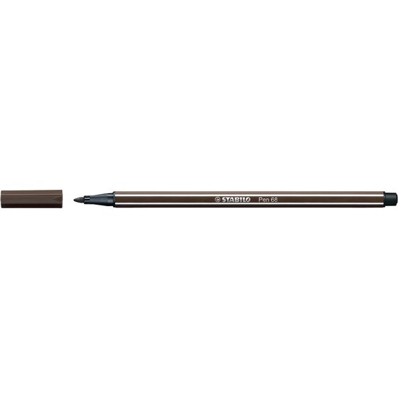 STABILO Pen 68 Fibre Tip Pen – Umber | 1.0mm M-Tip