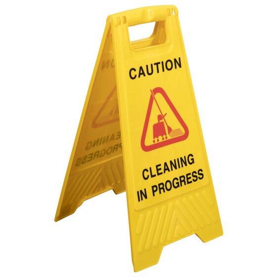 CLEANLINK SAFETY SIGN CLEANING IN PROGRESS YELLOW | SIGNAGE | ACCO Partner