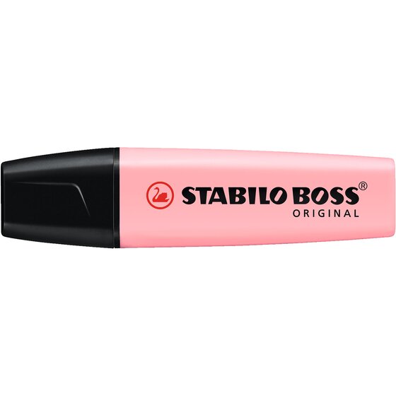 STABILO BOSS Pastel Highlighter – Pink Blush (Box of 10)