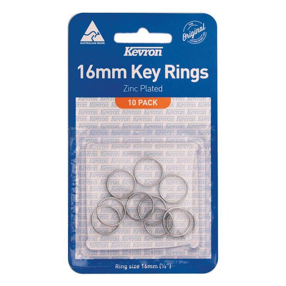 Kevron ID1040 Key Rings – 16 x 1 mm, Pack of 10