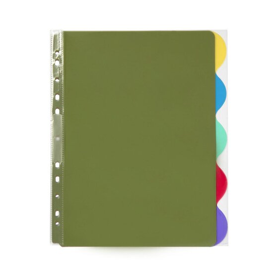Marbig Professional Indices & Dividers – 5 Tab PP A4 Extra Wide