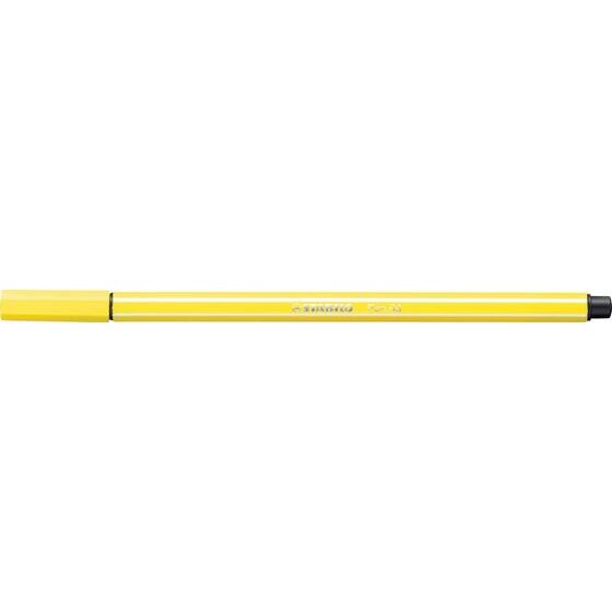 STABILO PEN 68 FIBRE TIP PEN LEMON YELLOW