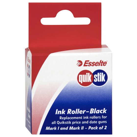 Quikstik Ink Rollers Black – Pack of 2 for Mark I & II Price Guns