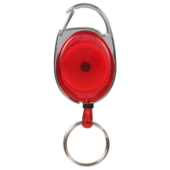 Rexel ID Retractable Snap Lock Key Holder – Red