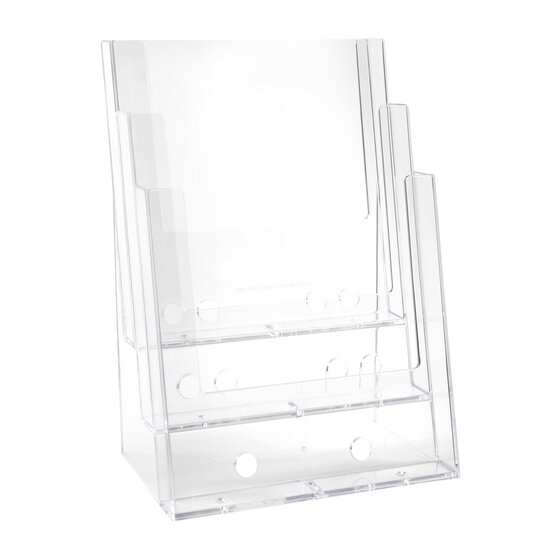 Esselte A4 Free-Standing Brochure Holder – 3 Compartment Display