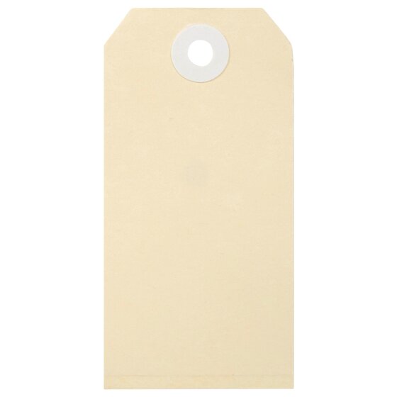 Esselte Shipping Tags No.3 – 48 x 96 mm, Buff, Box of 1000