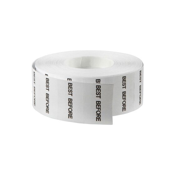 Quikstik Mark II Date Gun Labels – Best Before Perm, 1000 Per Roll, 5 Pack