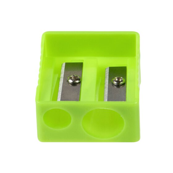 Celco Plastic Pencil Sharpener – Double Hole, 48 Pack