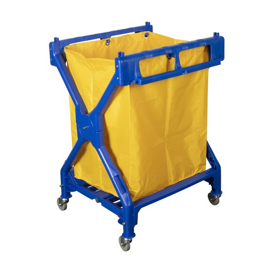 Cleanlink Scissor Trolley – Blue | 71 x 66 x 95cm