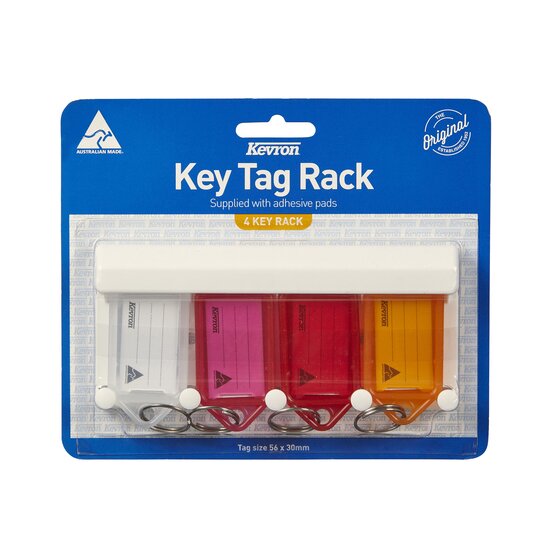 Kevron id5 Keytag Rack – 4 Tags Assorted Colours