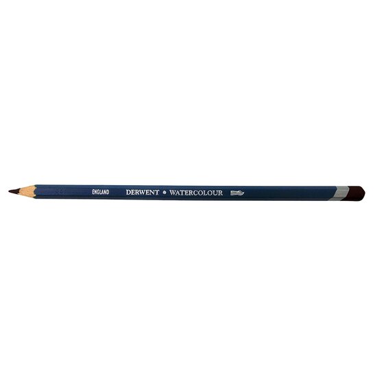 Derwent Watercolour Pencil – Burnt Umber 54 | Hexagonal Barrel, Water-Activated