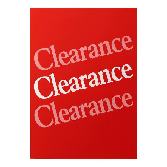 QUIKSTIK A4 Clearance Sign (Pack of 10)