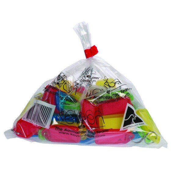 Kevron ID5 Key Tags – Assorted Colours, Bag of 50