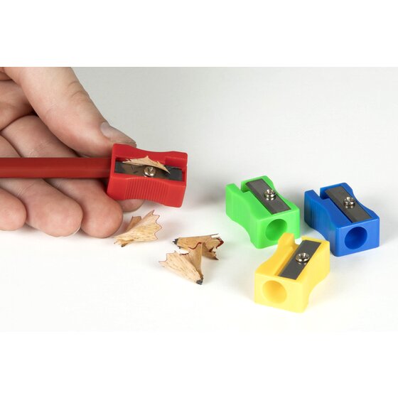 Celco Plastic Pencil Sharpener – Single Hole, 48 Pack | Office & Classroom