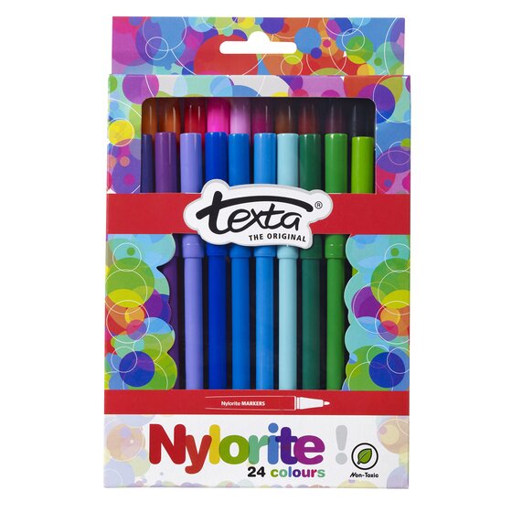 Texta Colouring In TEXTA NYLORITE COLOURING MARKER PACK 24 | KIDS COLOURING | ACCO Partner
