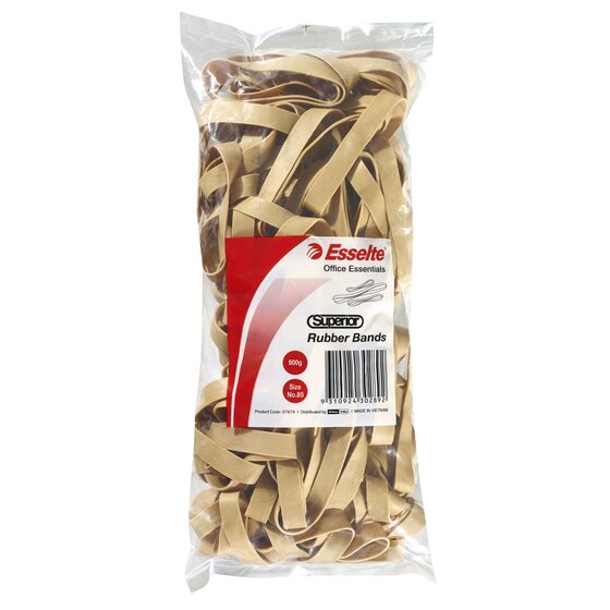 Esselte Superior Rubber Bands Size 85 – Natural Rubber, One-Piece, Office & Home