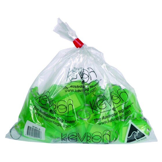 Kevron ID5 Key Tags – Green (Bag of 50)