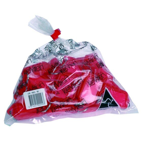 Kevron ID5 Key Tags – Red – Bag of 50