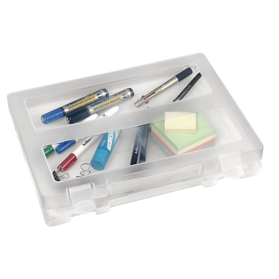 Marbig Plastic Clear Case A4 with Handle – Document & Tech Transport