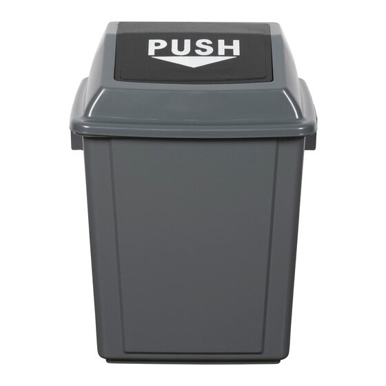 Cleanlink Rubbish Bin with Bullet Lid – 25L Grey