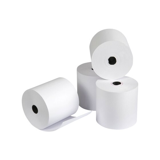 Marbig Cash Register / EFTPOS Roll – Lint Free – 76 x 76 x 11.5 mm (Pack of 4)