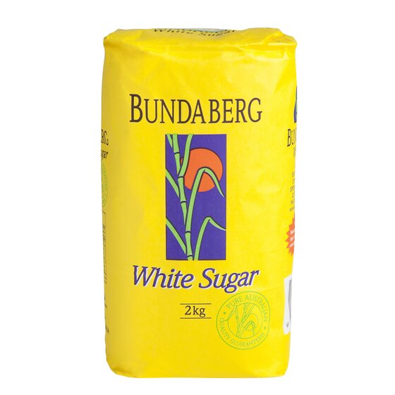 Bundaberg White Sugar 2kg Bag – Refined Crystal Sugar for Kitchen & Catering