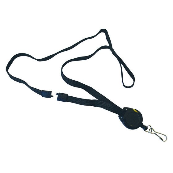 Kevron ID1021 Badge Reel with Breakaway Lanyard, Black – Pack of 10