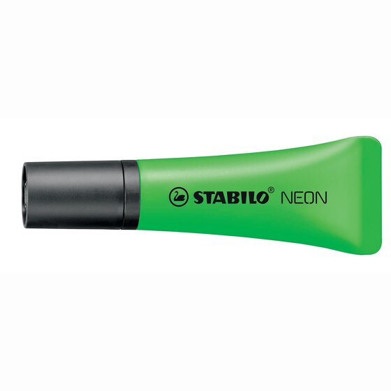 STABILO Neon Highlighter – Green, Box of 10