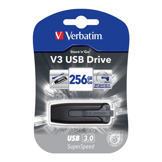 Verbatim Store 'n' Go 256GB USB 3.0 Drive – Grey