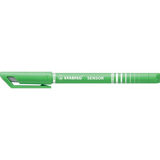 Stabilo Sensor Fineliner Light Green – Box of 10