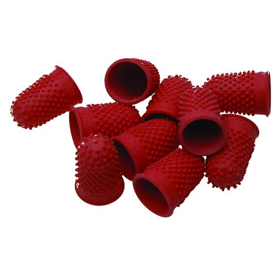 Esselte Superior Thimblettes – Size 1 (18mm), Red, Box of 30