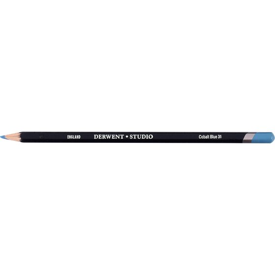 Derwent Studio Pencil – Cobalt Blue 31 | 3.5 mm Blendable Strip for Bold Detail Work