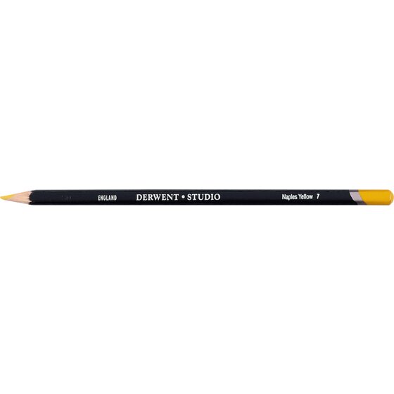 Derwent Studio Pencil – Naples Yellow 7 | Fine-Point Coloured Pencil for Art & Design