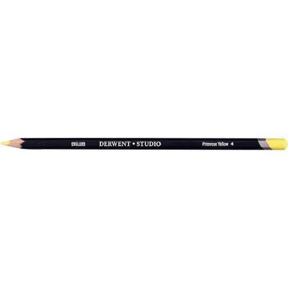 Derwent Studio Pencil – Primrose Yellow 4 | Hexagonal Barrel Colour Pencil