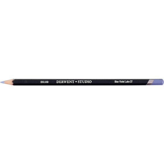 Derwent Studio Pencil – Blue Violet Lake 27 | Blendable Colour Strip for Detailed Drawing