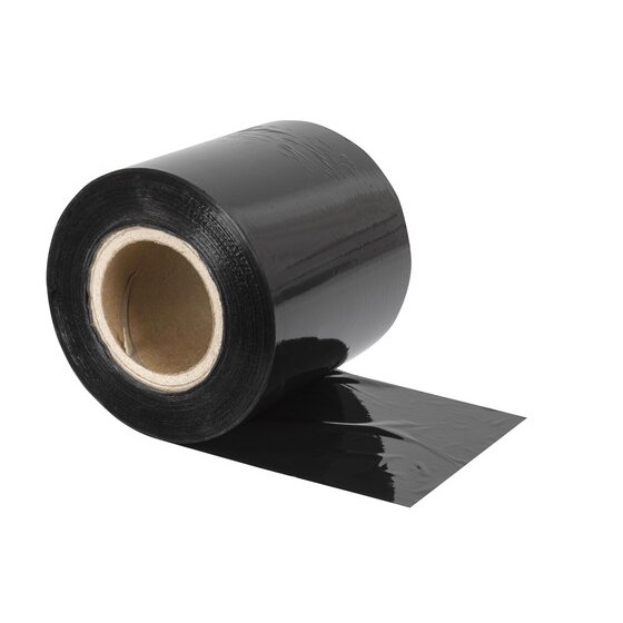 Marbig Professional Blown Bundling Film – 100mm x 250m, 20 Micron, 2in Core, Black