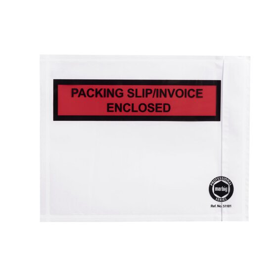 Marbig Professional Pack Slip / Invoice Envelope – White 150×115mm (Box of 1000)