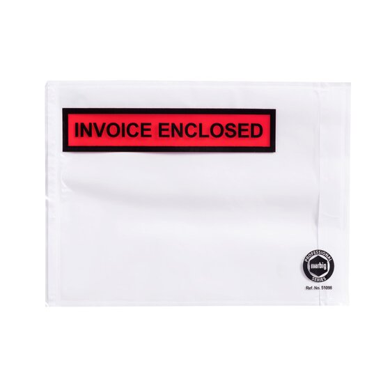 Marbig Professional Packaging Envelope – Invoice Enclosed, A6 (175×125mm), White, Box of 1000