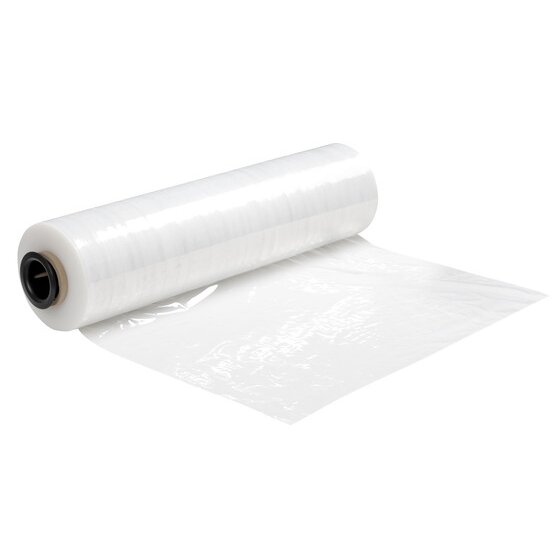 MARBIG Professional Pallet Wrap Cast Hand Film – 25 Mic, 500mm x 400m, Clear, Case of 4