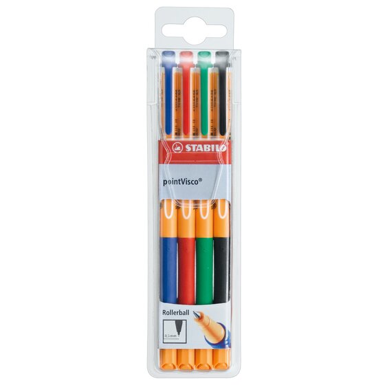 Stabilo pointVisco Gel Rollerball Pen 0.5mm – Assorted Colours