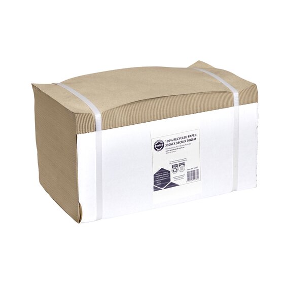 Marbig Professional Kraft Paper Roll – 100% Recycled, 38cm × 330m, 70gsm